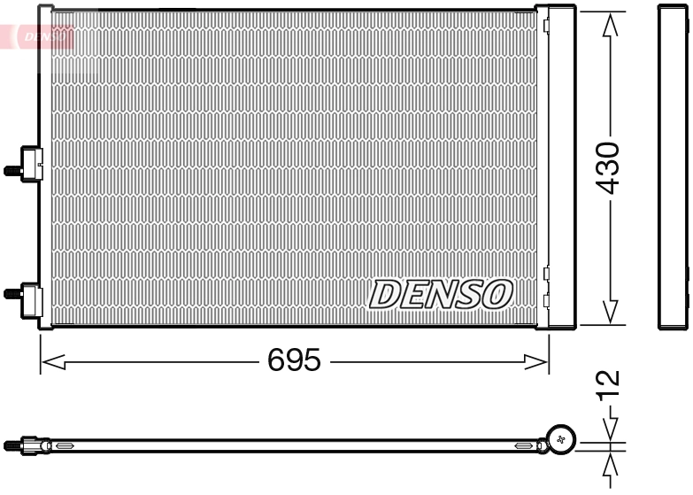 Condenseur, climatisation DENSO DCN17061