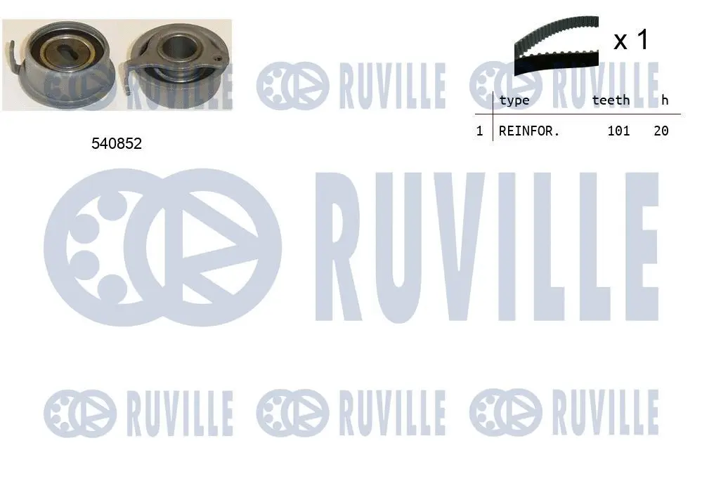 Kit de courroie crantée RUVILLE 550263
