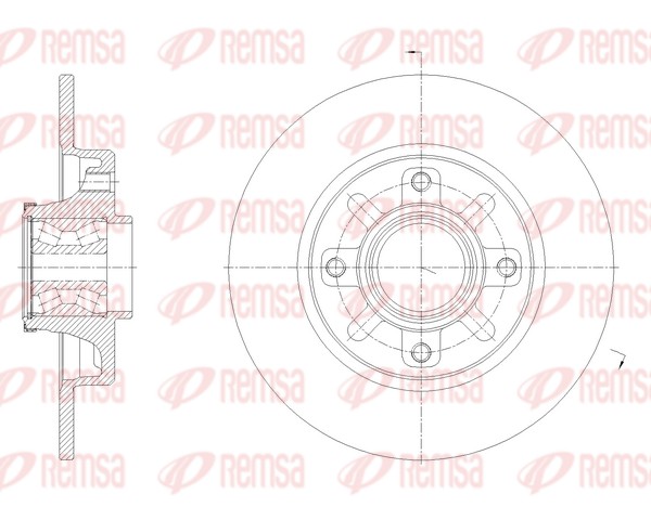 Disque de frein REMSA 62137.20