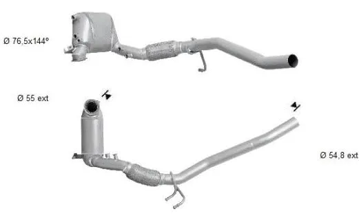 Filtre à particules / à suie, échappement VEGAZ GmbH VK-811AS