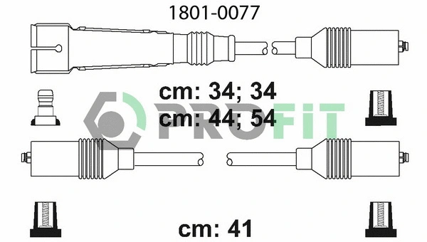 Kit de câbles d'allumage PROFIT 1801-0077