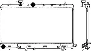 Radiateur, refroidissement du moteur SAKURA Automotive 3421-1030