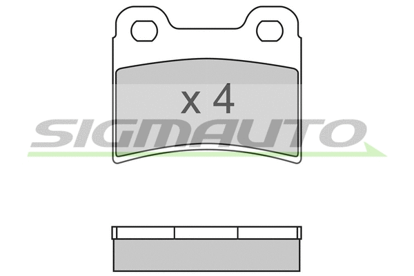 Kit de plaquettes de frein, frein à disque SIGMAUTO SPA630