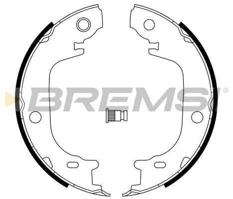 Jeu de mâchoires de frein, frein de stationnement BREMSI GF1113