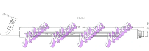 Flexible de frein KAWE H6146