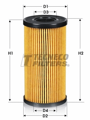 Filtre à huile TECNECO FILTERS OL2161E