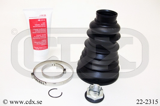 Jeu de joints-soufflets, arbre de commande CDX 22-2315