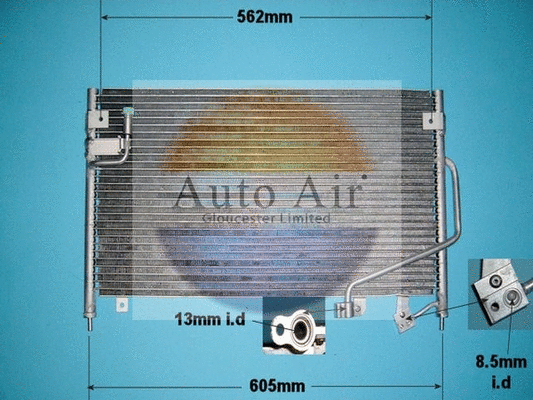 Condenseur, climatisation AUTO AIR GLOUCESTER 16-1185