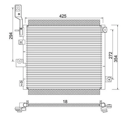 Condenseur, climatisation MAGNETI MARELLI 359003220920