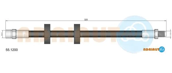 Flexible de frein ADRIAUTO 55.1200