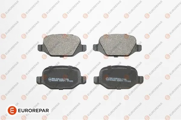 Kit de plaquettes de frein, frein à disque EUROREPAR 1617256880