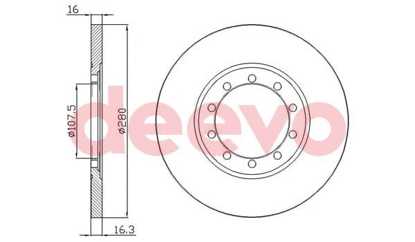 Disque de frein DEEVO BD18960