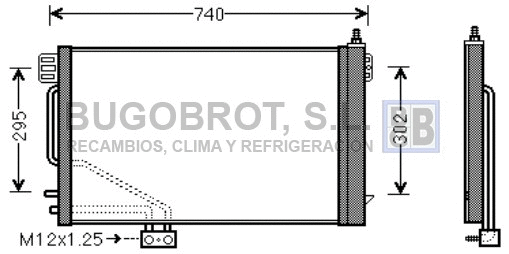 Condenseur, climatisation BUGOBROT 62-MS5200