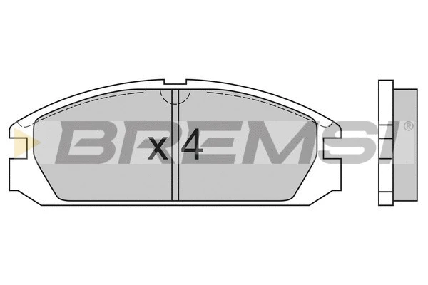 Kit de plaquettes de frein, frein à disque BREMSI BP2503