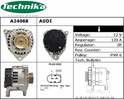 Alternateur Technika A24068