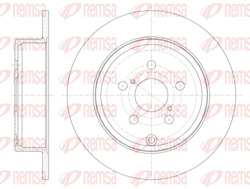 Disque de frein REMSA 6700.00