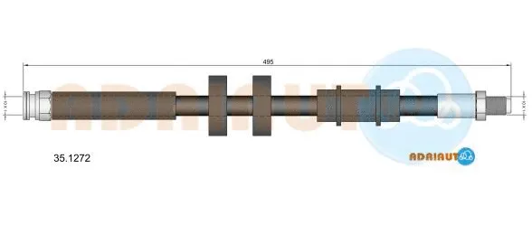 Flexible de frein ADRIAUTO 35.1272