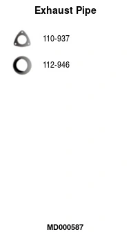 Tuyau d'échappement FA1 MD000587
