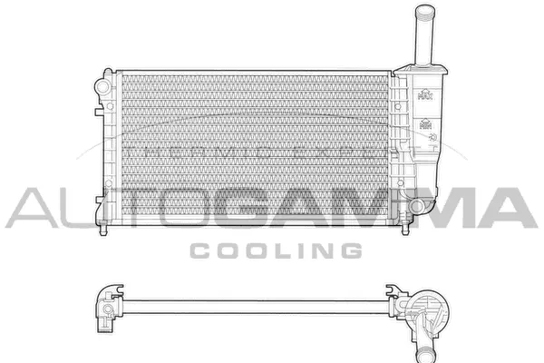 Radiateur, refroidissement du moteur AUTOGAMMA 103359