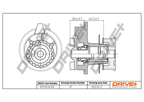 Pompe à eau, refroidissement du moteur Dr!ve+ DP2310.10.020