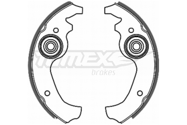 Jeu de mâchoires de frein TOMEX Brakes TX 20-02
