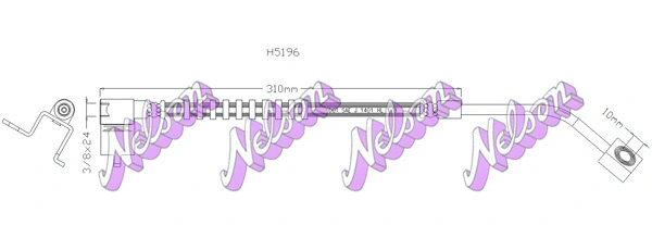 Flexible de frein KAWE H5196