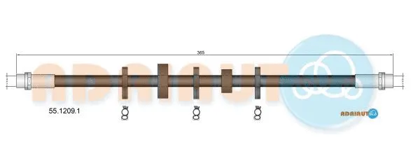 Flexible de frein ADRIAUTO 55.1209.1