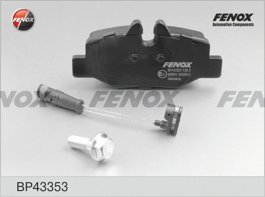 Kit de plaquettes de frein, frein à disque FENOX BP43353