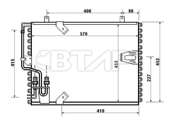 Condenseur, climatisation BTAP BBC819-114