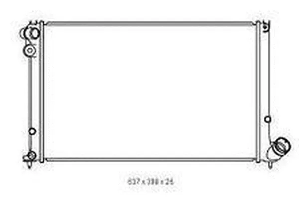 Radiateur, refroidissement du moteur ORDONEZ 2065096
