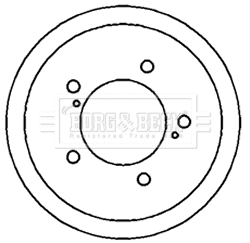 Tambour de frein BORG & BECK BBR7178