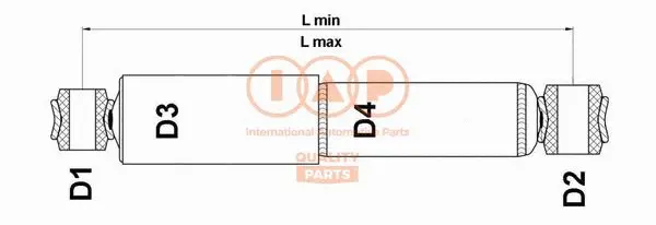 Amortisseur IAP QUALITY PARTS 504-11057U