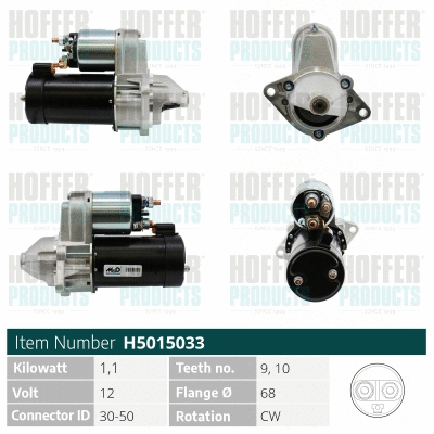 Démarreur HOFFER H5015033