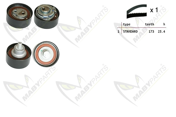 Kit de courroie crantée MABYPARTS OBK010527