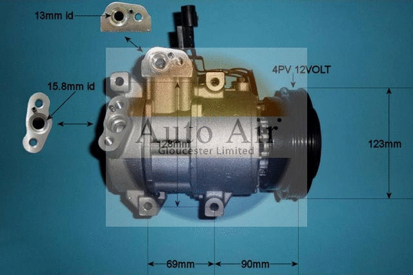 Compresseur, climatisation AUTO AIR GLOUCESTER 14-0047