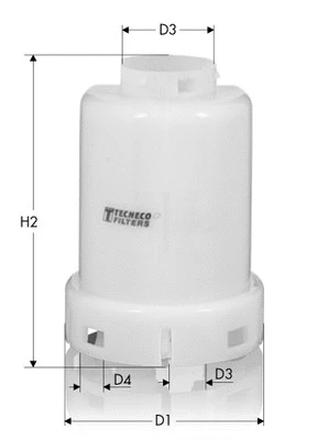 Filtre à carburant TECNECO FILTERS IN284P