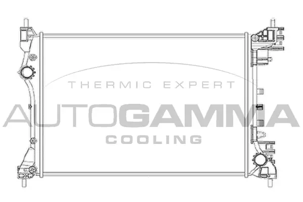 Radiateur, refroidissement du moteur AUTOGAMMA 105365