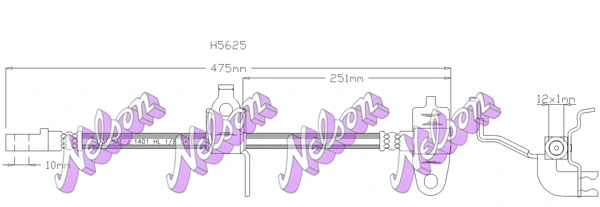 Flexible de frein KAWE H5625