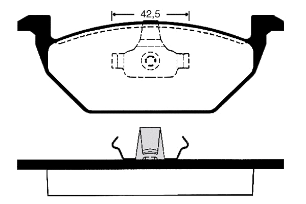 Kit de plaquettes de frein, frein à disque Technika 01060B