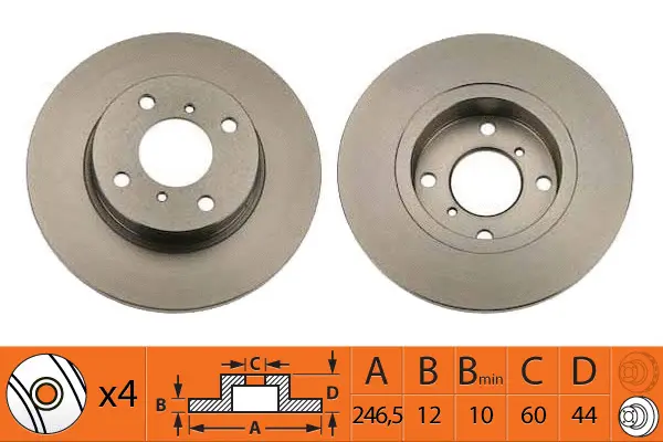 Disque de frein SB BR34111