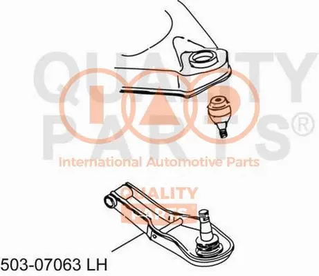 Bras de liaison, suspension de roue IAP QUALITY PARTS 503-07063