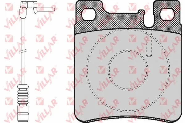 Kit de plaquettes de frein, frein à disque VILLAR 626.0477A