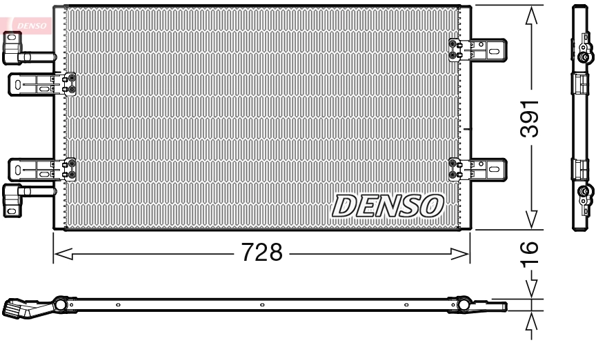 Condenseur, climatisation DENSO DCN20019