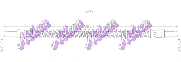 Flexible de frein KAWE H3511