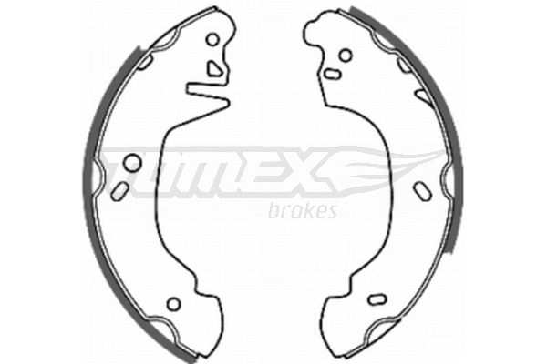 Jeu de mâchoires de frein TOMEX Brakes TX 20-34