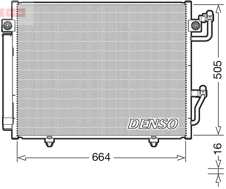 Condenseur, climatisation DENSO DCN45005