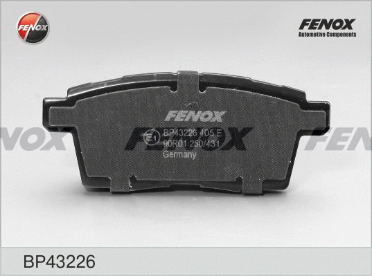 Kit de plaquettes de frein, frein à disque FENOX BP43226