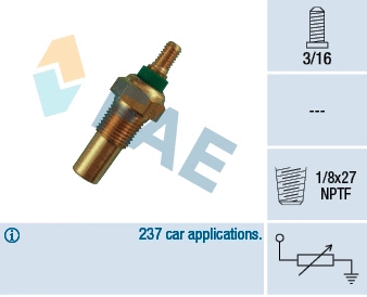 Sonde, température du liquide de refroidissement FAE 32010