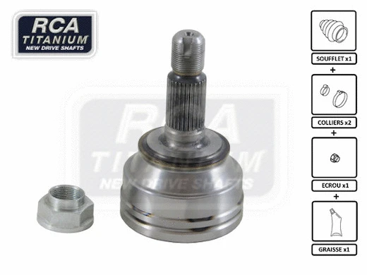 Jeu de joints, arbre de transmission RCA FRANCE RV001