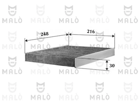 Filtre, air de l'habitacle AKRON-MALÒ 1530472